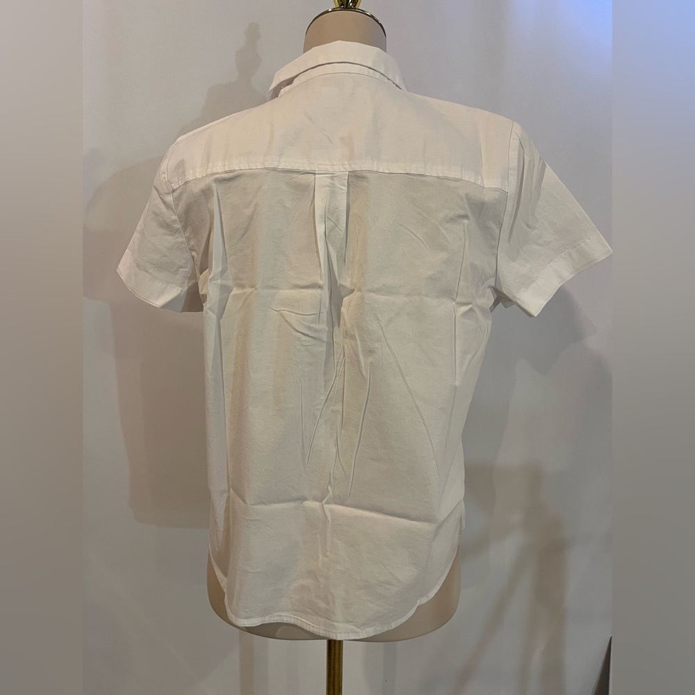 J.Crew Short-sleeve poplin popover top - Picture 5 of 7